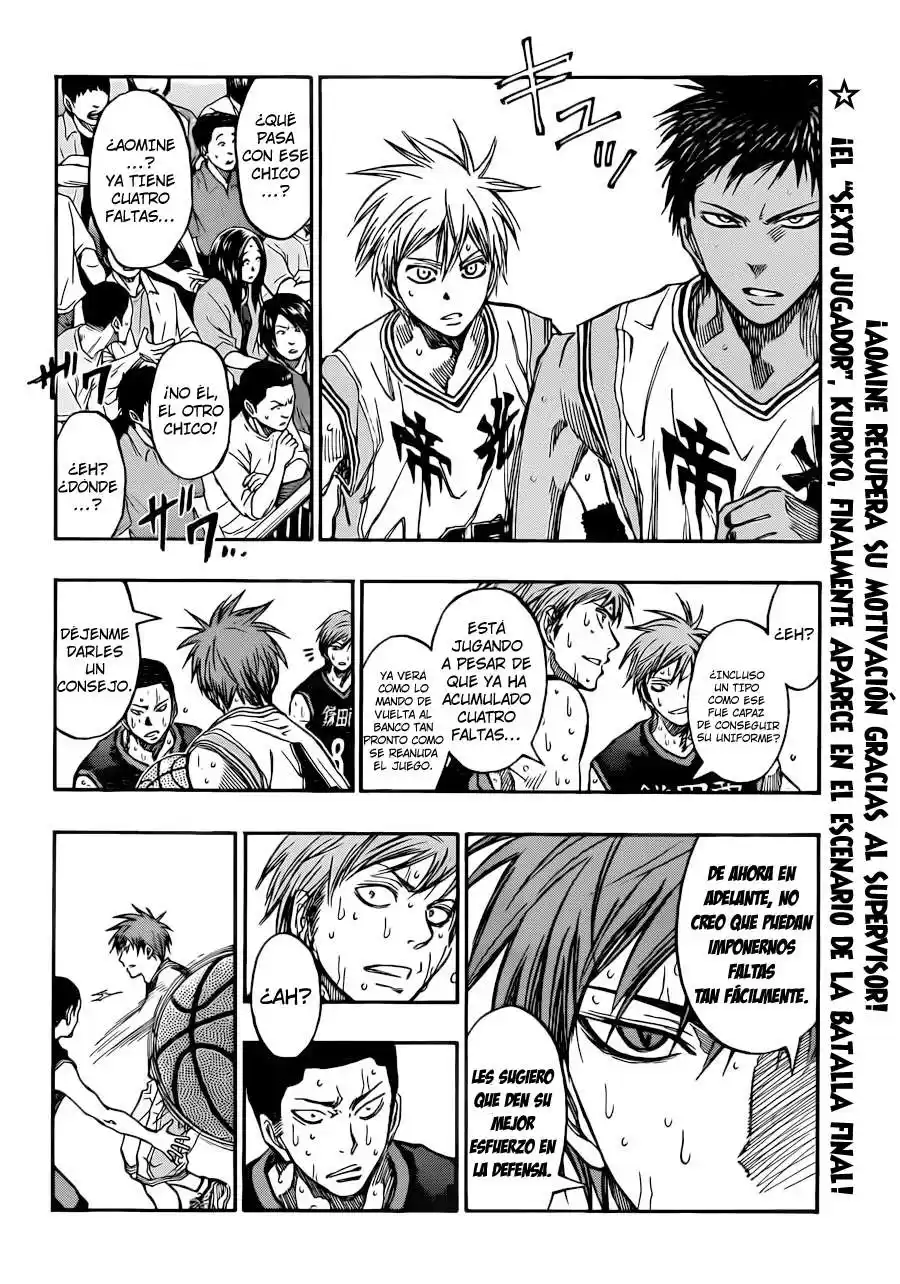 Kuroko no Basket Capitulo 218 página 3