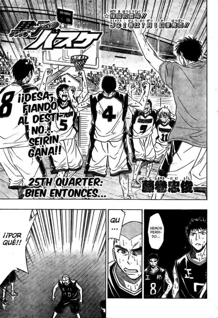 Kuroko no Basket Capitulo 25 página 1