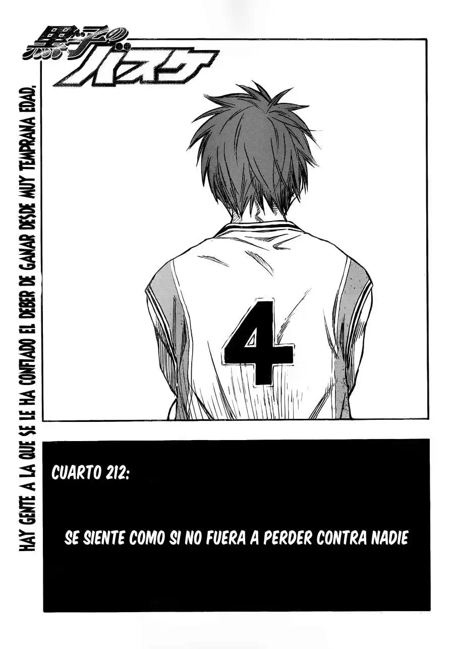 Kuroko no Basket Capitulo 212 página 2