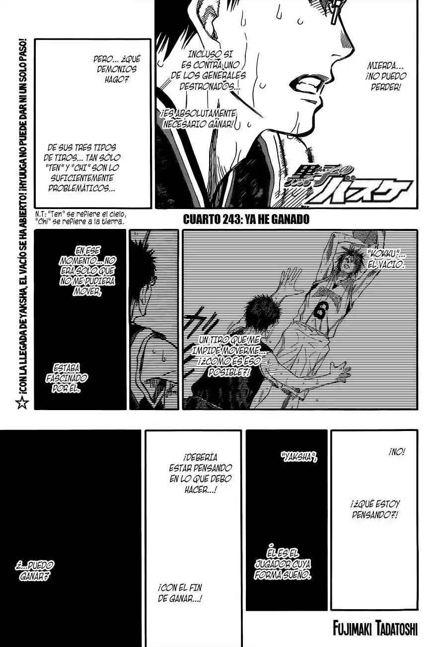 Kuroko no Basket Capitulo 243: Ya he ganado página 2