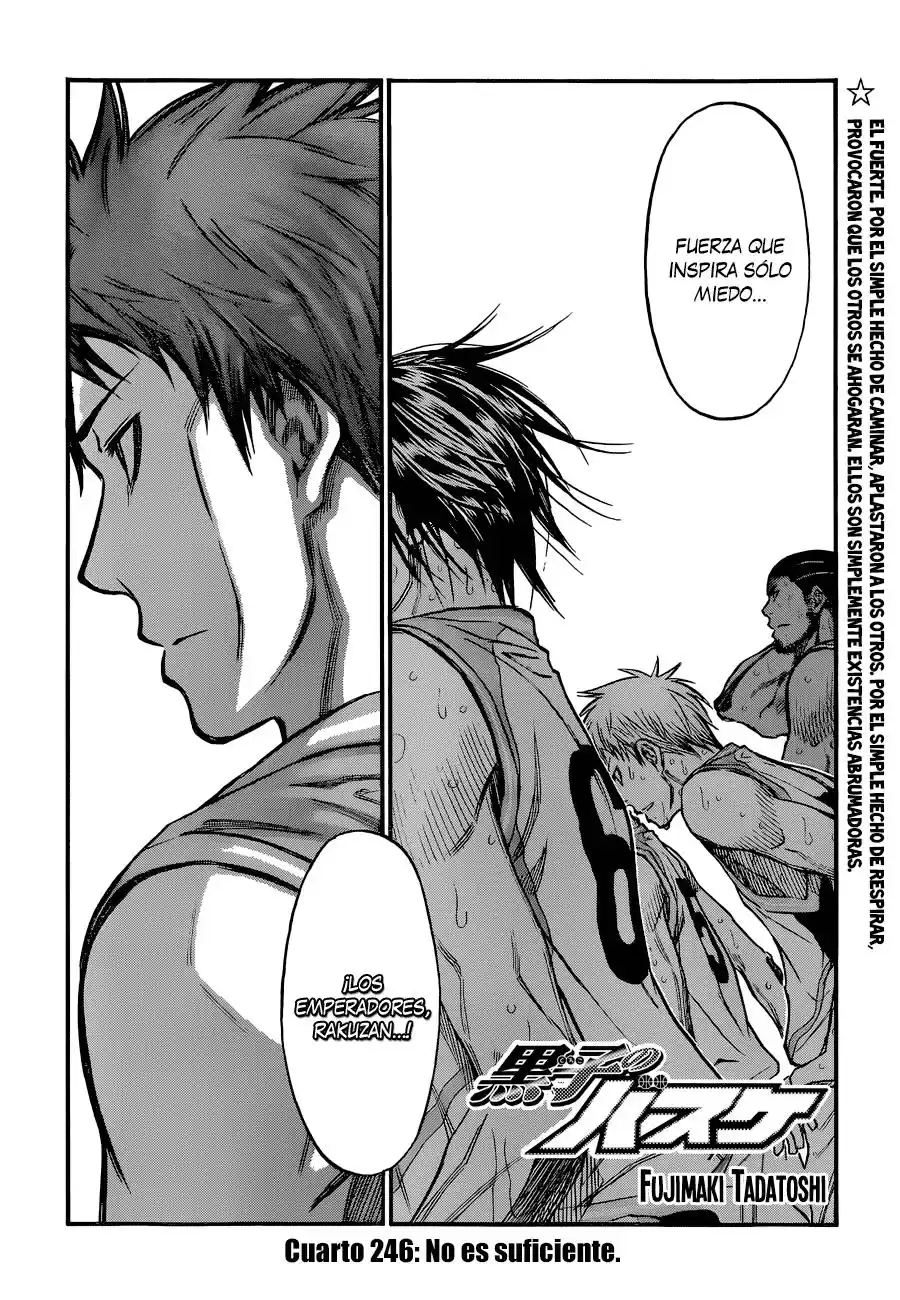 Kuroko no Basket Capitulo 246: No es suficiente página 3