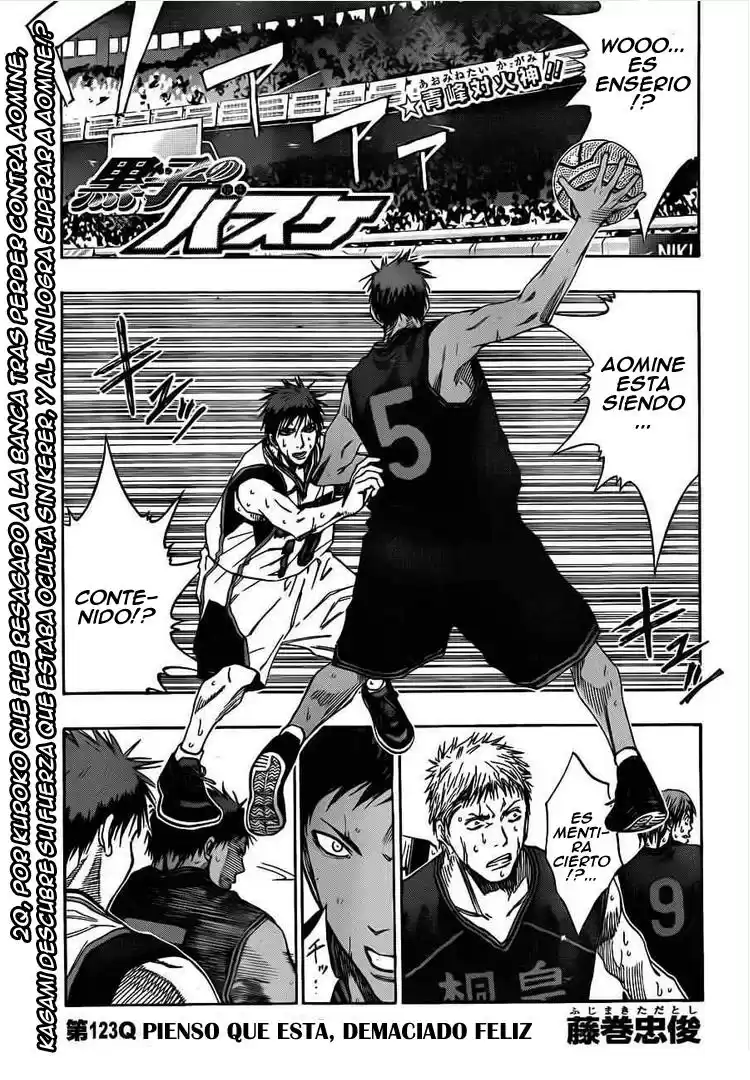 Kuroko no Basket Capitulo 123 página 1