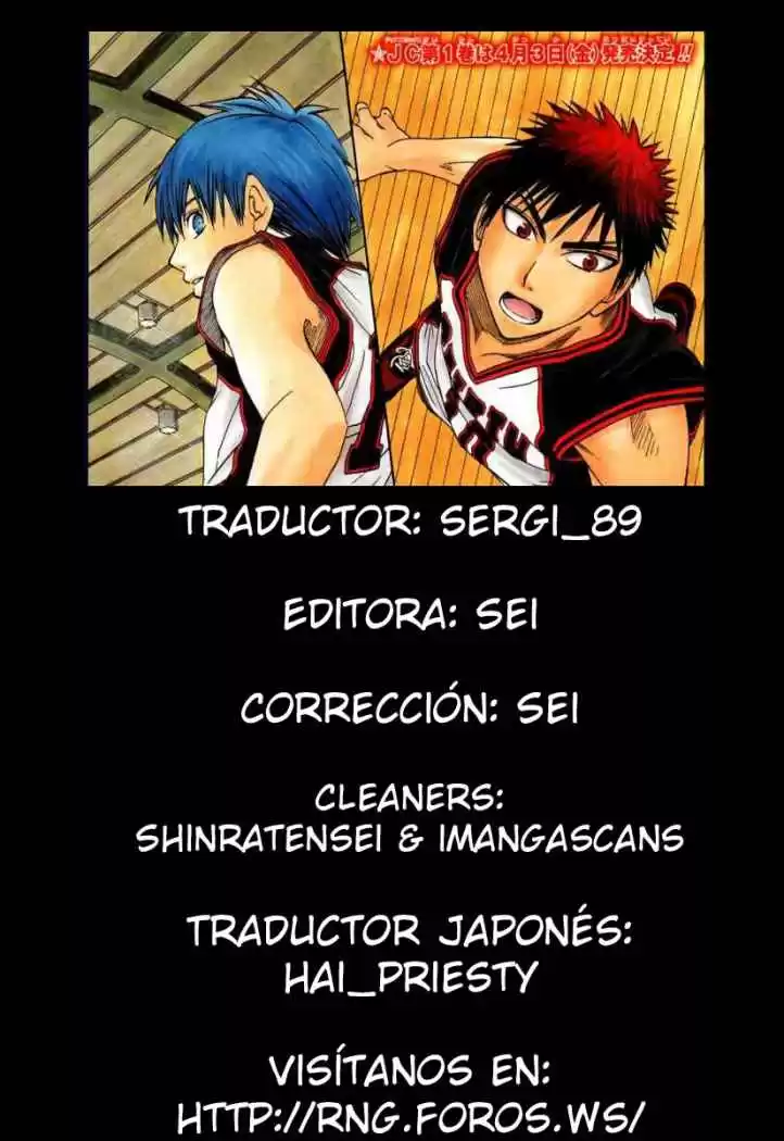 Kuroko no Basket Capitulo 38 página 1