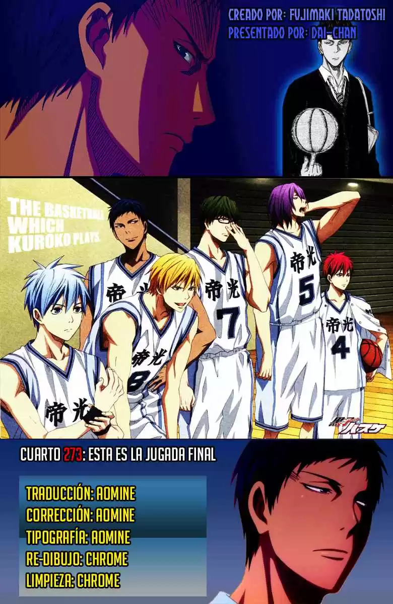 Kuroko no Basket Capitulo 273: Esta es la jugada final página 3