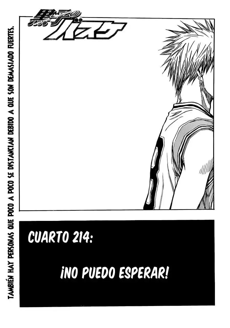 Kuroko no Basket Capitulo 214 página 2