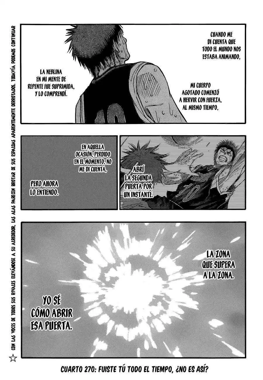 Kuroko no Basket Capitulo 270: Fuiste tú todo el tiempo, ¿No es así? página 4