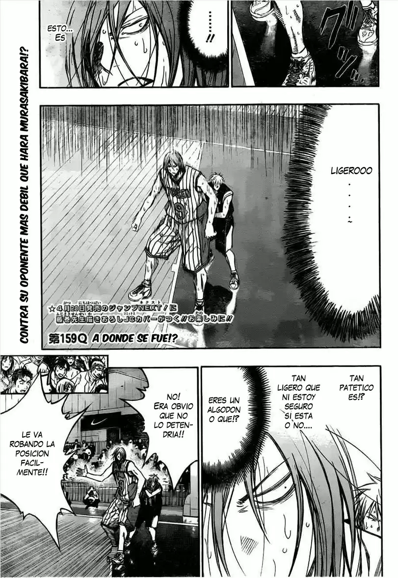 Kuroko no Basket Capitulo 159 página 3