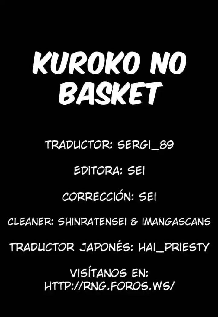 Kuroko no Basket Capitulo 33 página 1