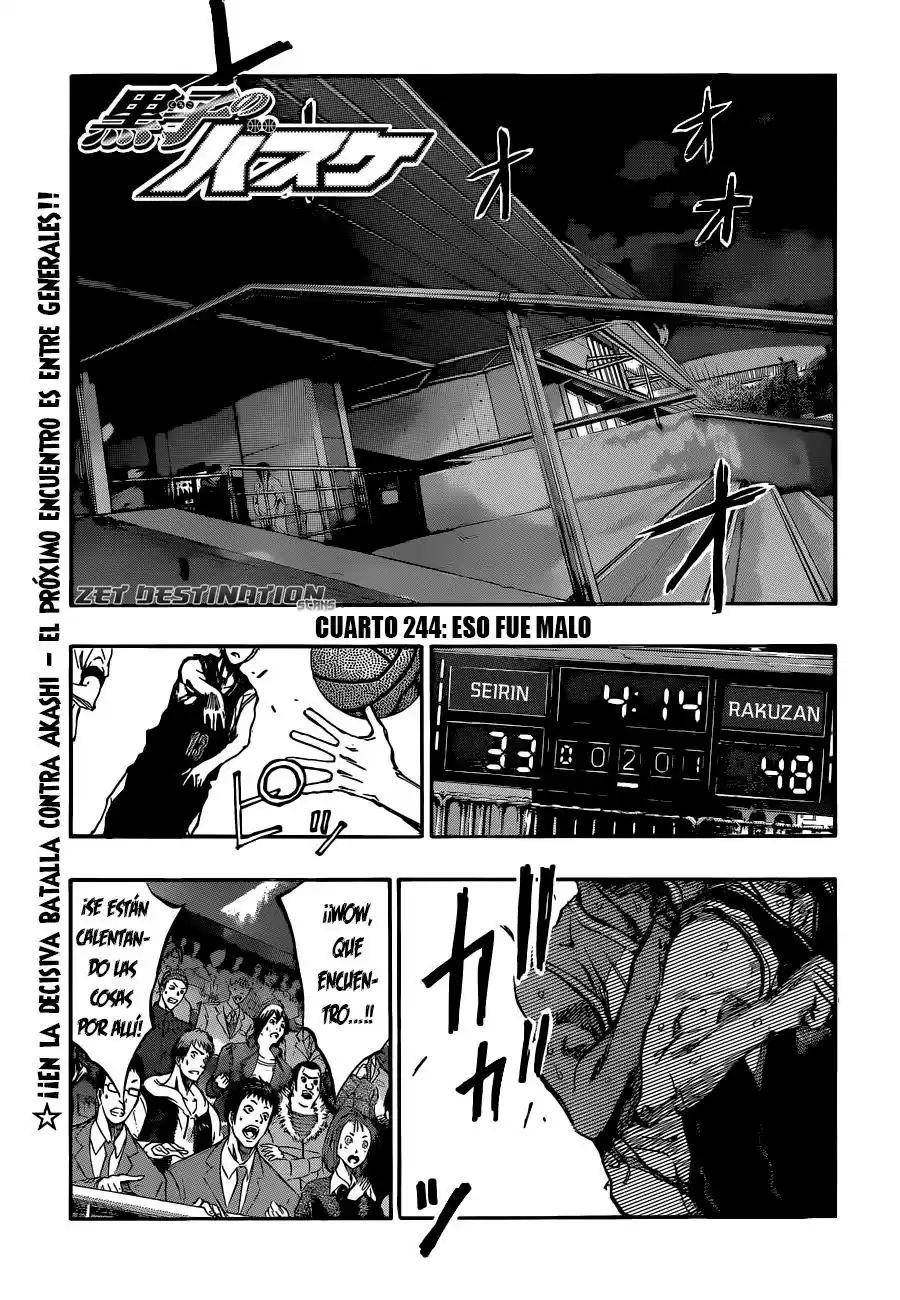 Kuroko no Basket Capitulo 244: Un milagro no ocurrira página 2