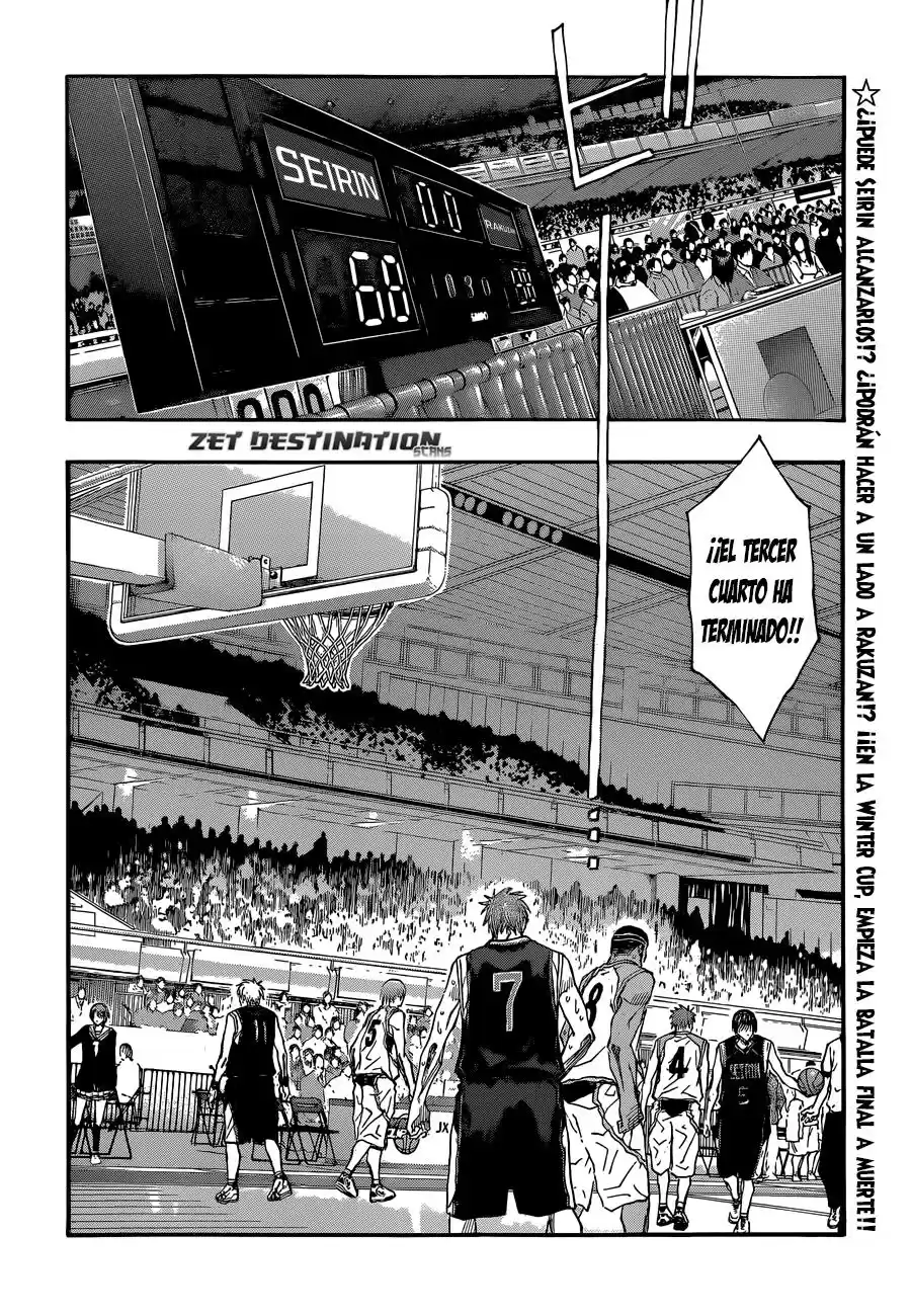 Kuroko no Basket Capitulo 257: ¡¡Hagamos eso rakuzan!! página 3