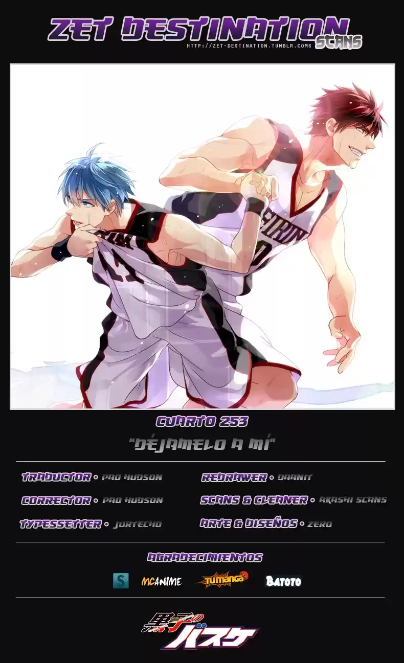 Kuroko no Basket Capitulo 253: Todavia tengo un uso para ti página 1