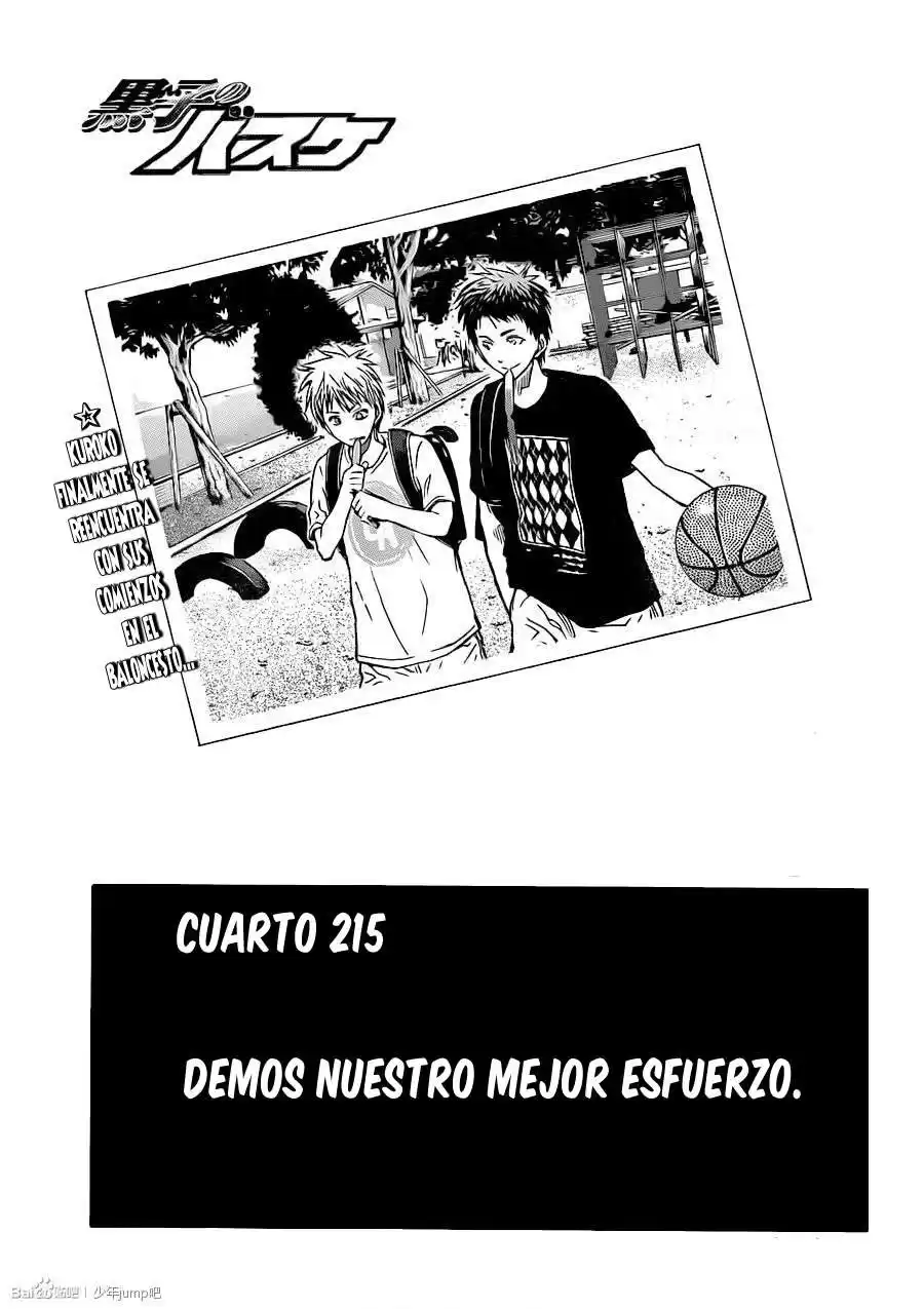 Kuroko no Basket Capitulo 215 página 2