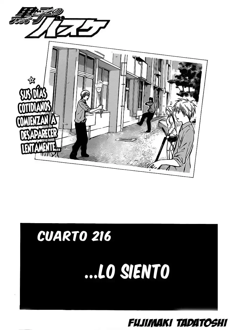 Kuroko no Basket Capitulo 216 página 2