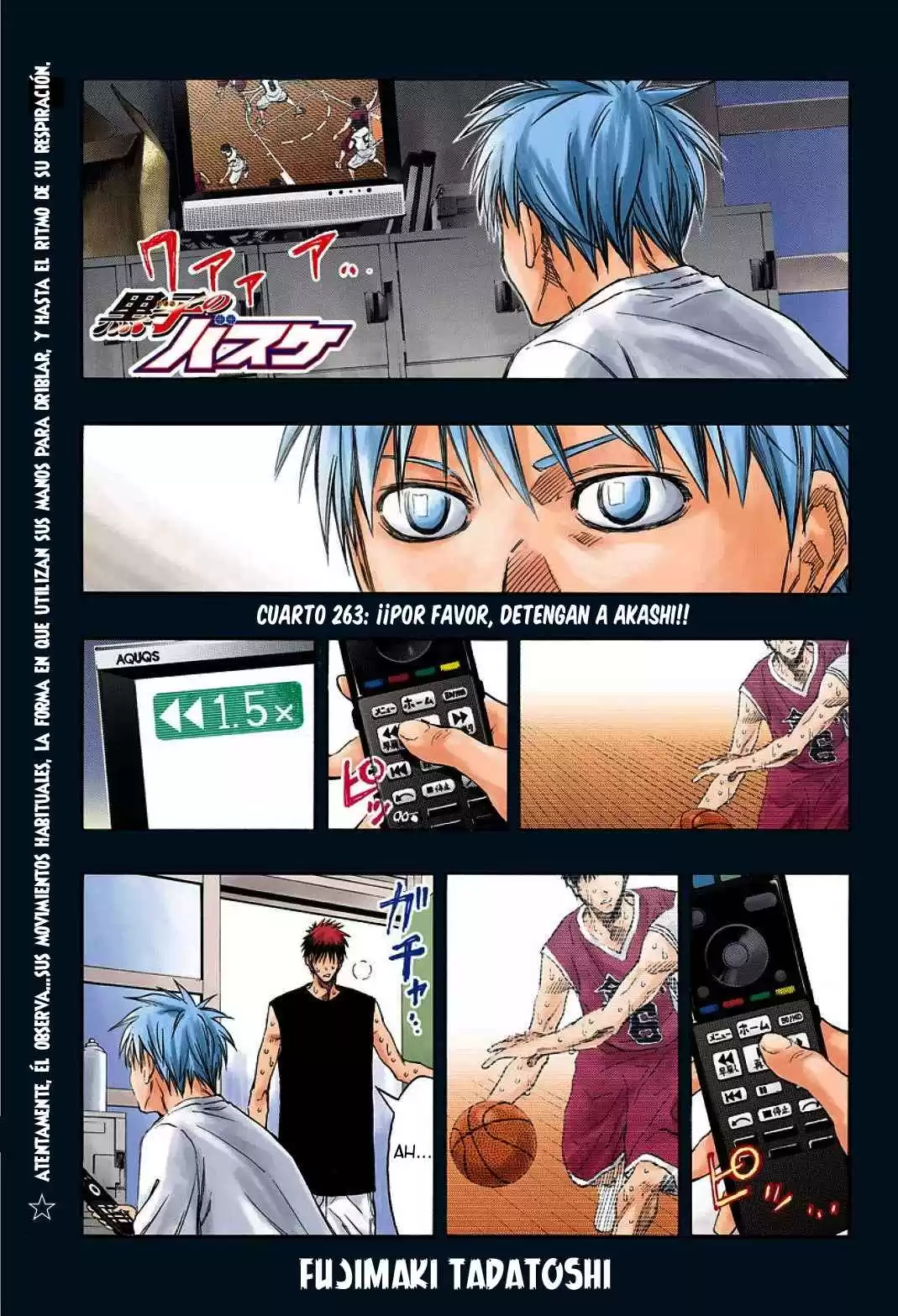 Kuroko no Basket Capitulo 263: ¡¡Por favor, detengan a Akashi!! página 1