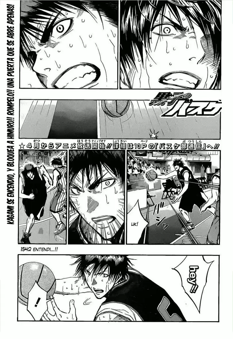 Kuroko no Basket Capitulo 154 página 3