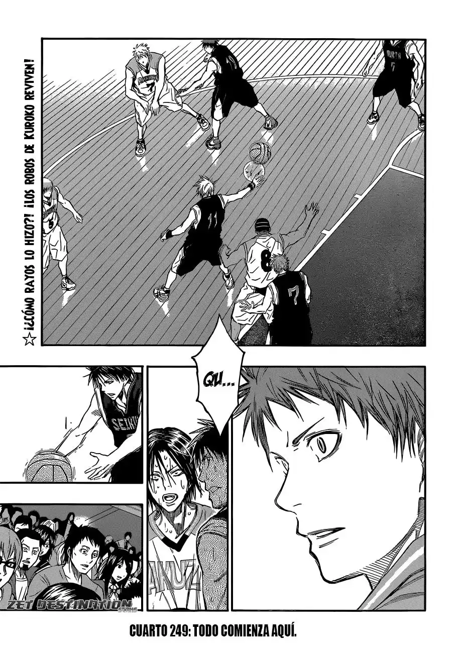 Kuroko no Basket Capitulo 249: Todo comienza aqui página 3