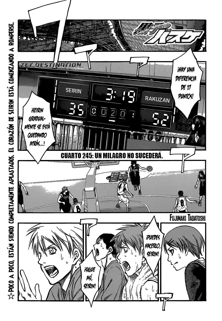 Kuroko no Basket Capitulo 245 página 2