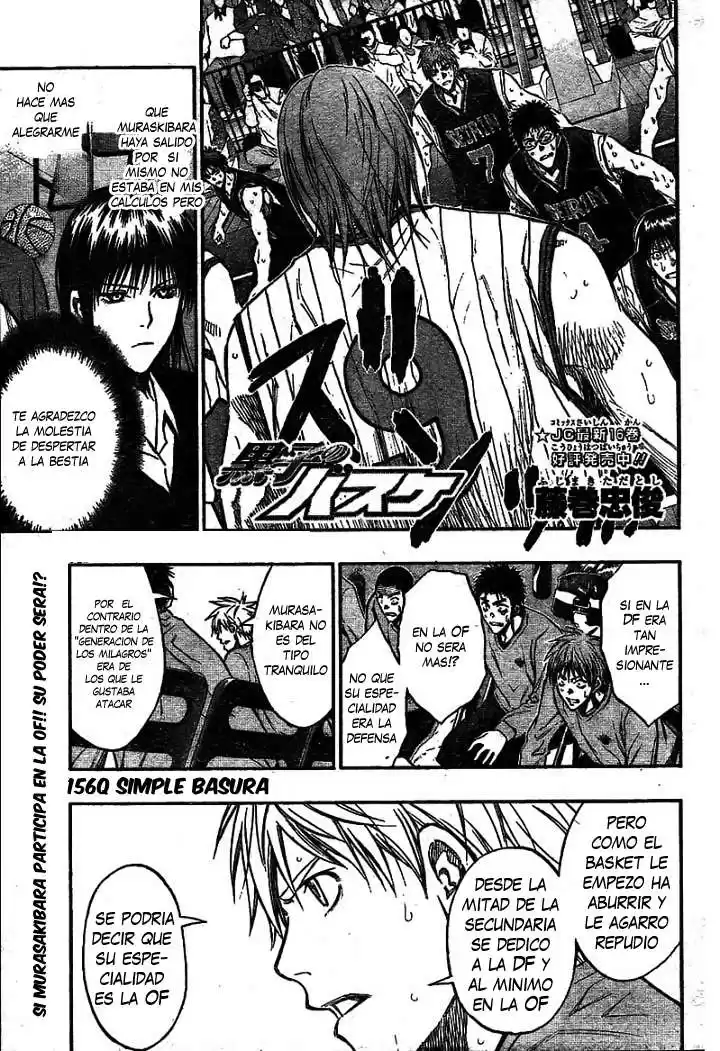 Kuroko no Basket Capitulo 156 página 1