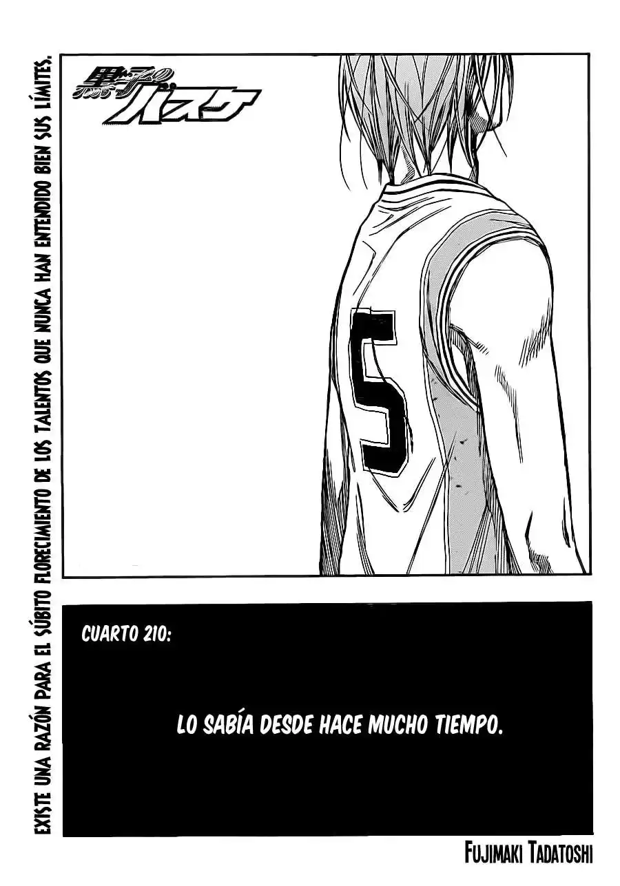 Kuroko no Basket Capitulo 210 página 2