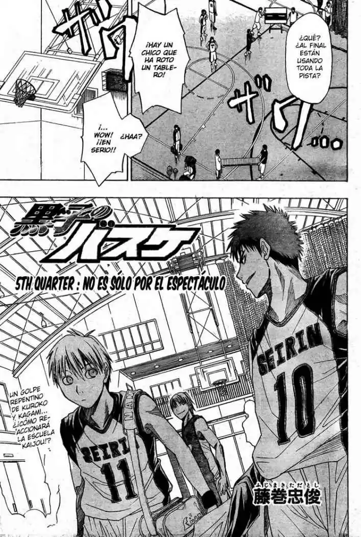 Kuroko no Basket Capitulo 5 página 1