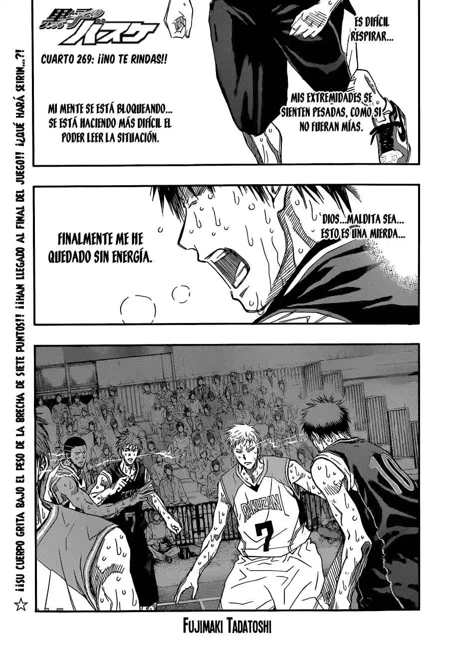 Kuroko no Basket Capitulo 269: ¡¡No te rindas!! página 1