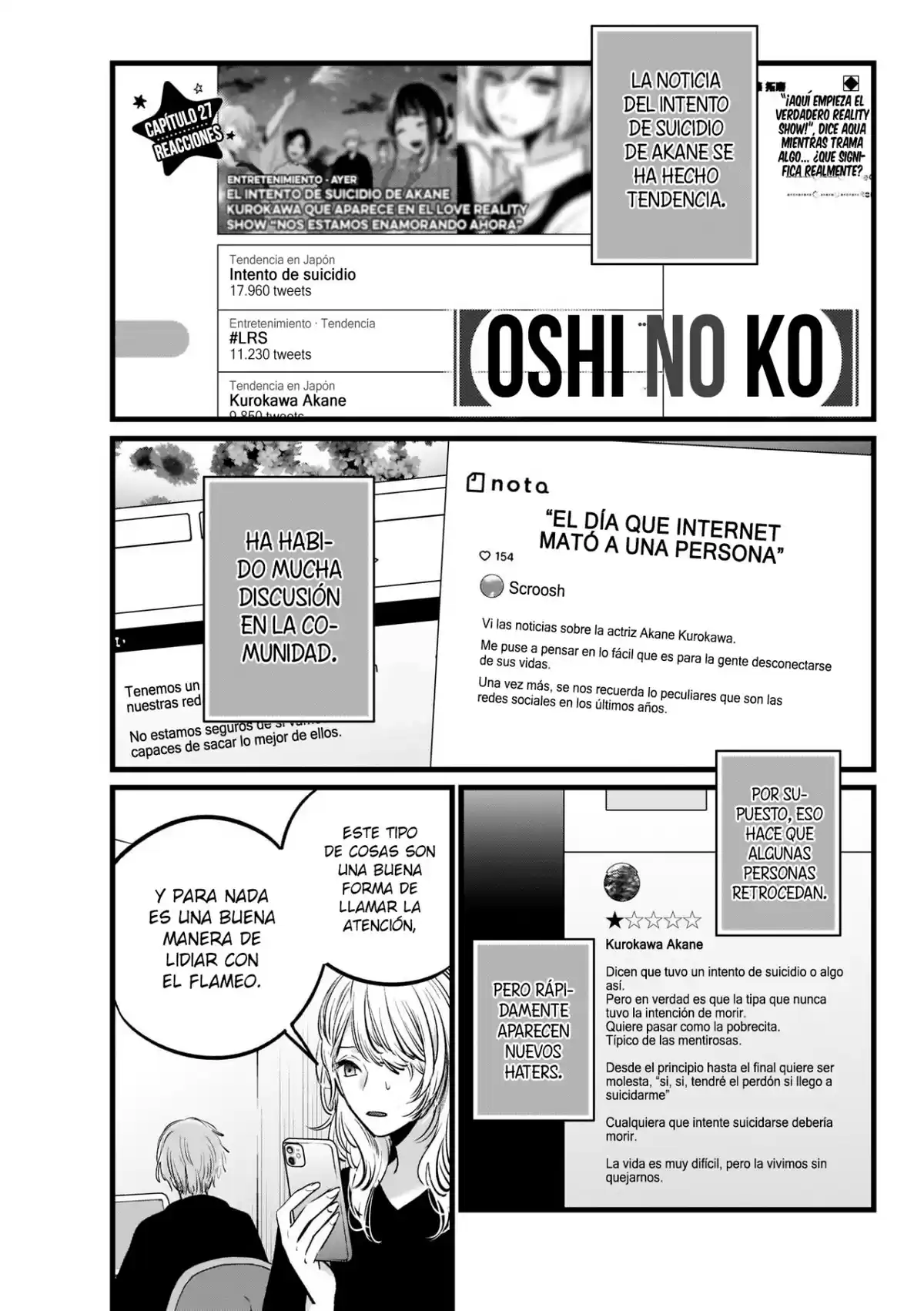 Oshi No Ko Capitulo 27: Reacciones. página 2