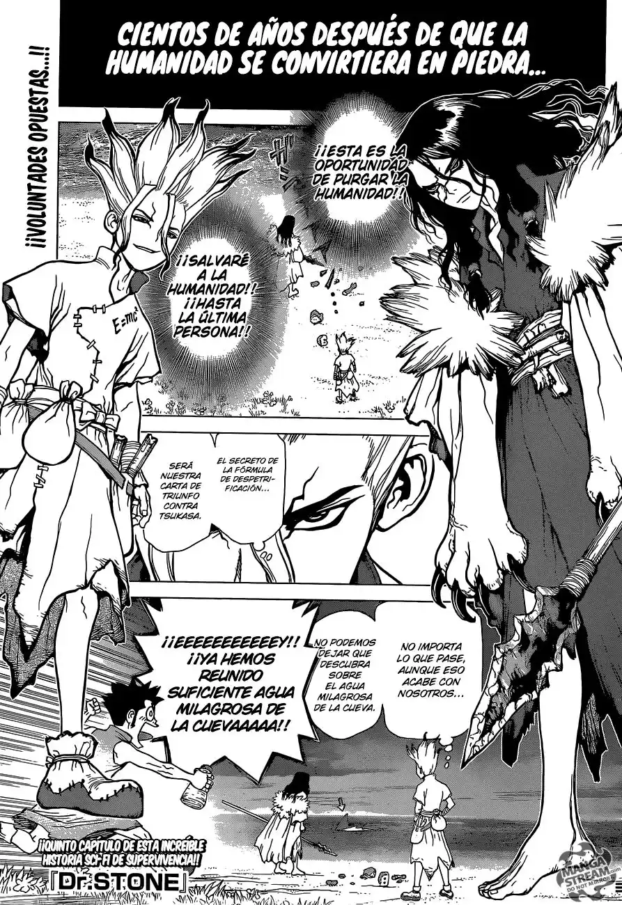 Dr. Stone Capitulo 5: Yuzuriha página 1