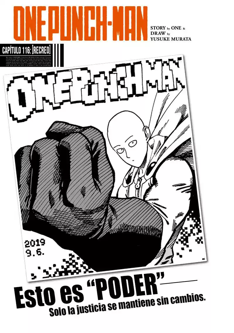 One Punch-Man Capitulo 158: Recreo página 3