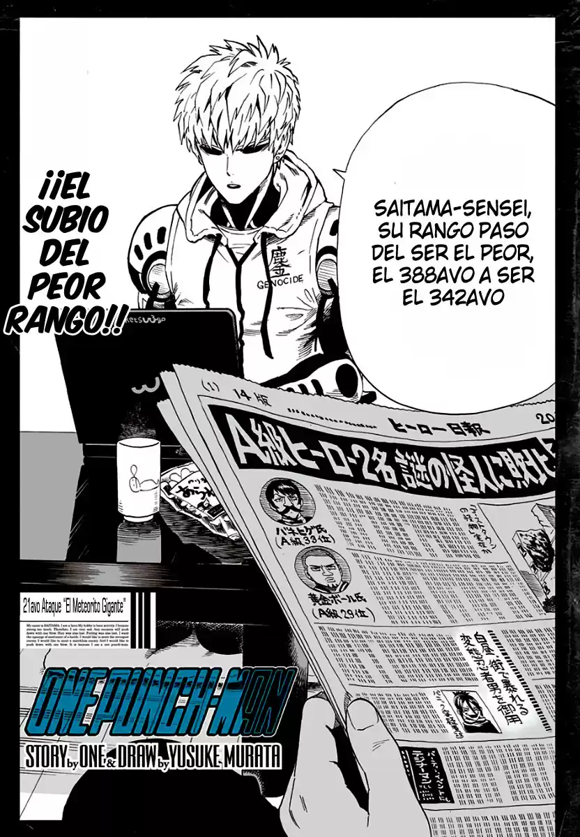 One Punch-Man Capitulo 23: Meteorito Gigante 1 (23) página 4