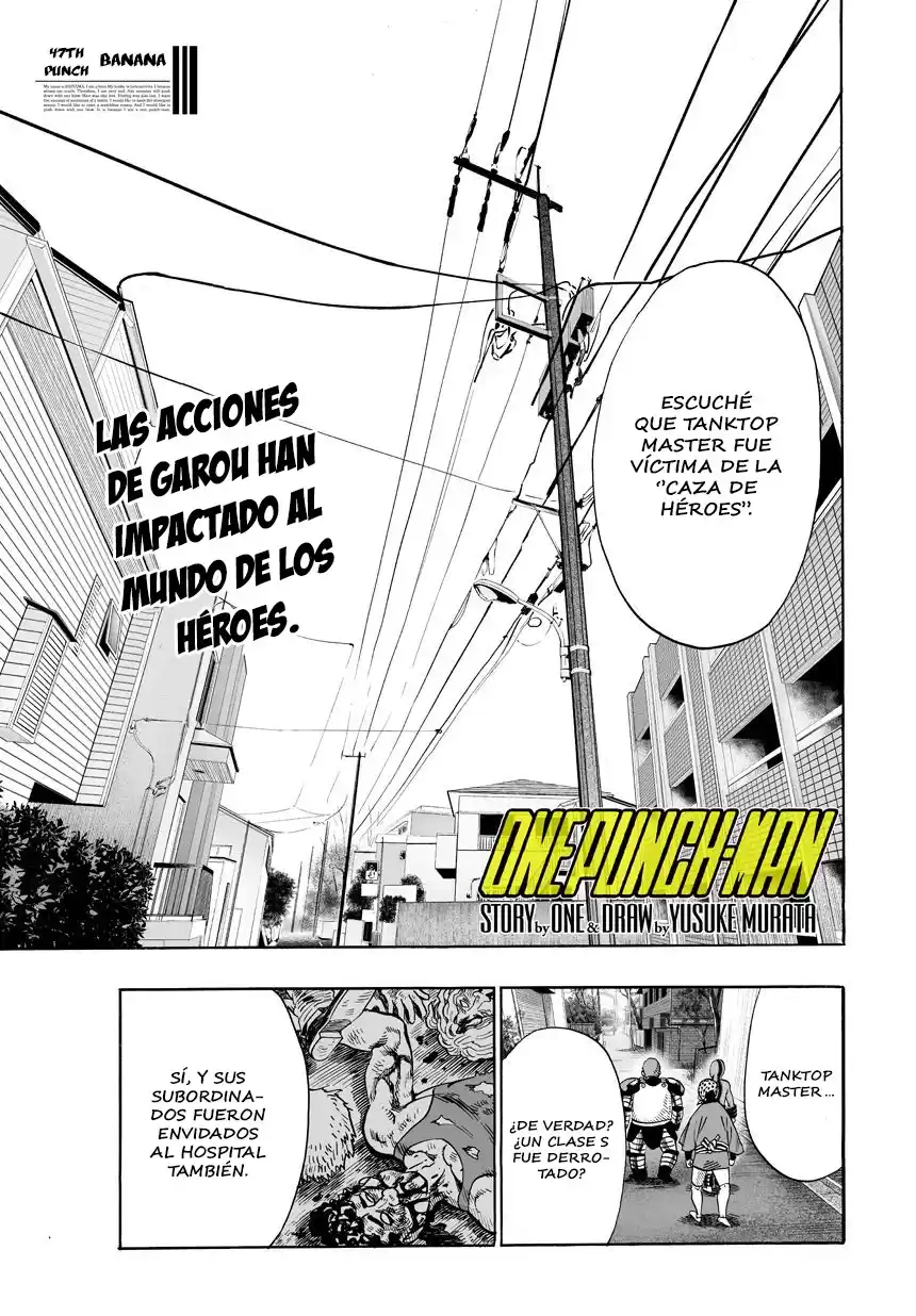 One Punch-Man Capitulo 70: Banana página 3