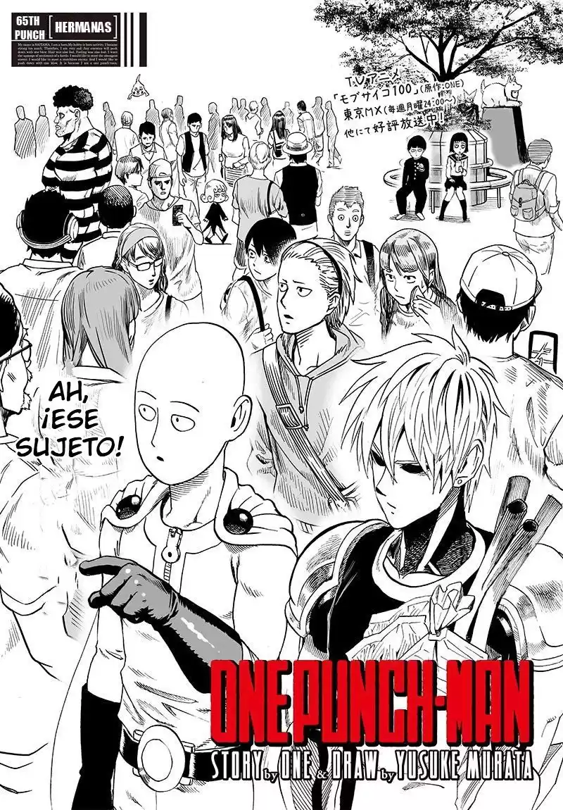 One Punch-Man Capitulo 100: Hermanas [1] página 1