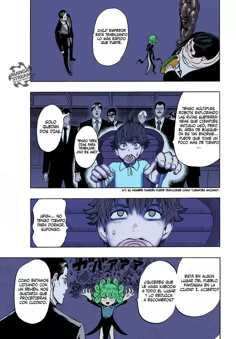 One Punch-Man Capitulo 126.2: ¿Es porque soy el calvo con capa? [Coloreado] página 10