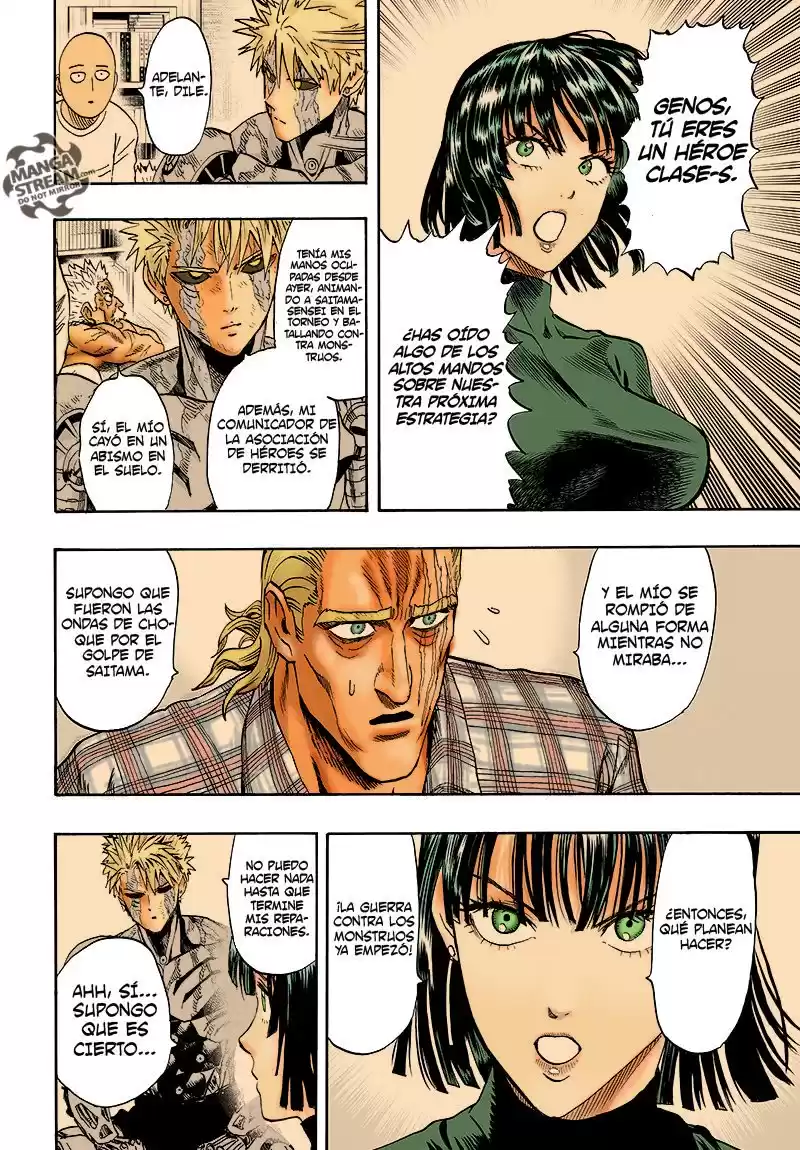 One Punch-Man Capitulo 126.2: ¿Es porque soy el calvo con capa? [Coloreado] página 37