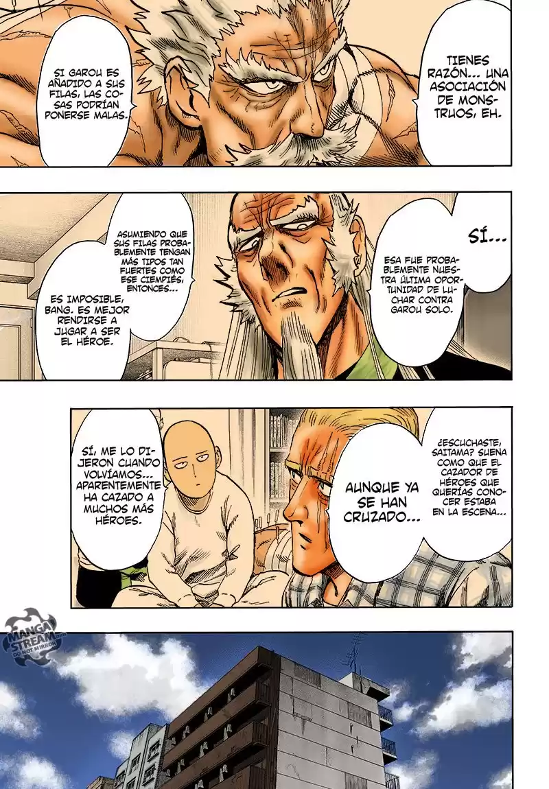 One Punch-Man Capitulo 126.2: ¿Es porque soy el calvo con capa? [Coloreado] página 40