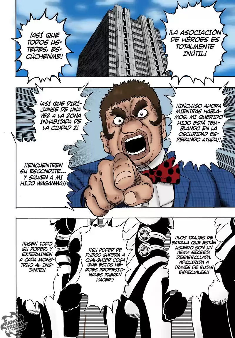 One Punch-Man Capitulo 126.2: ¿Es porque soy el calvo con capa? [Coloreado] página 43