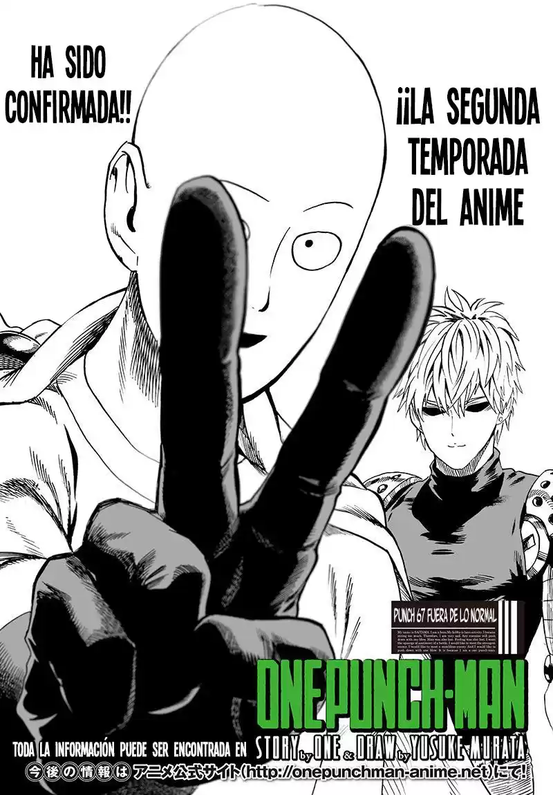 One Punch-Man Capitulo 103: Fuera de lo común página 2