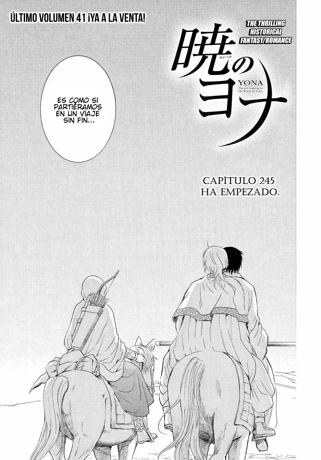 Akatsuki no Yona Capitulo 245: Ha empezado página 4