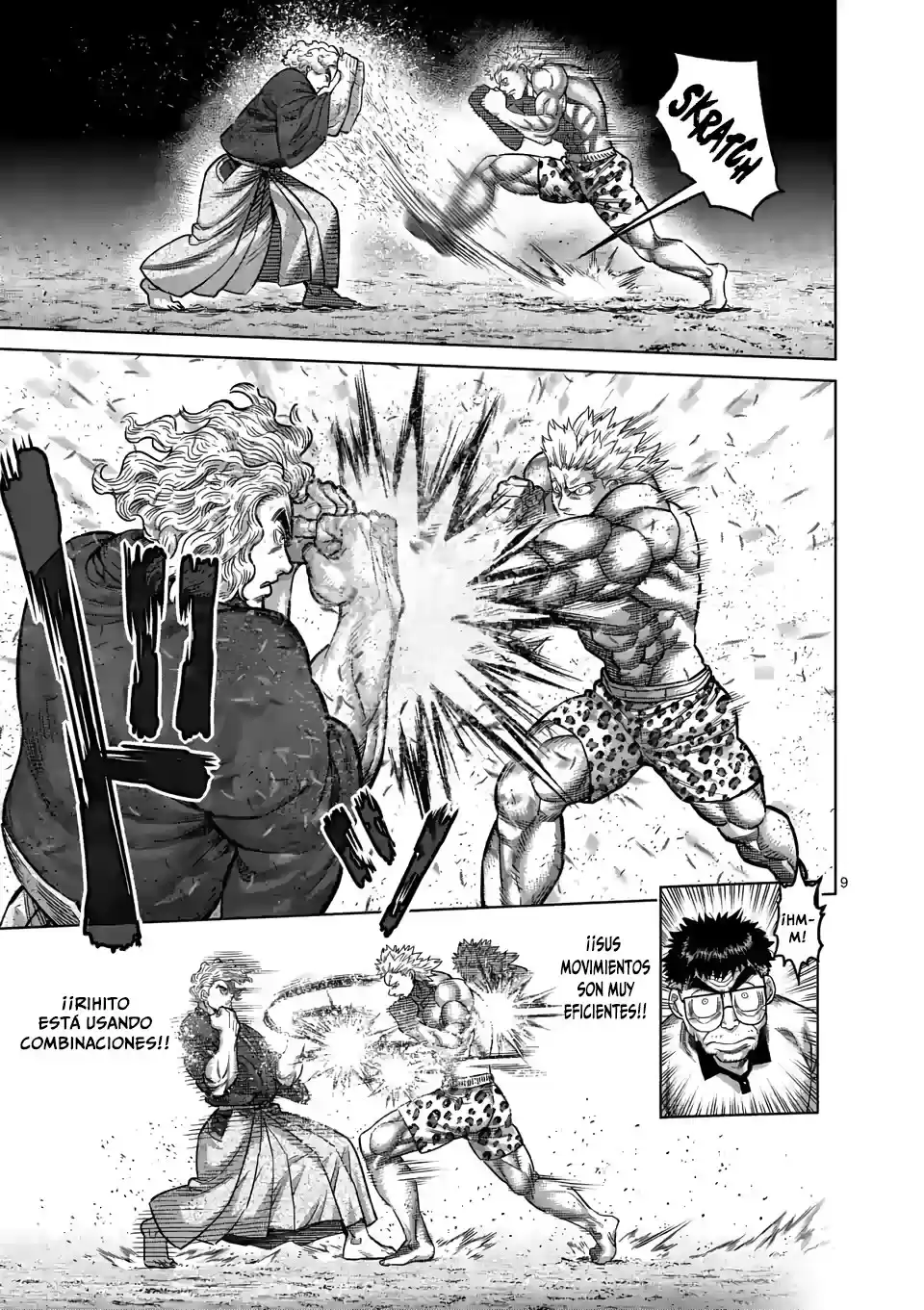 Kengan Omega Capitulo 43: Mokichi vs. Rihito página 9