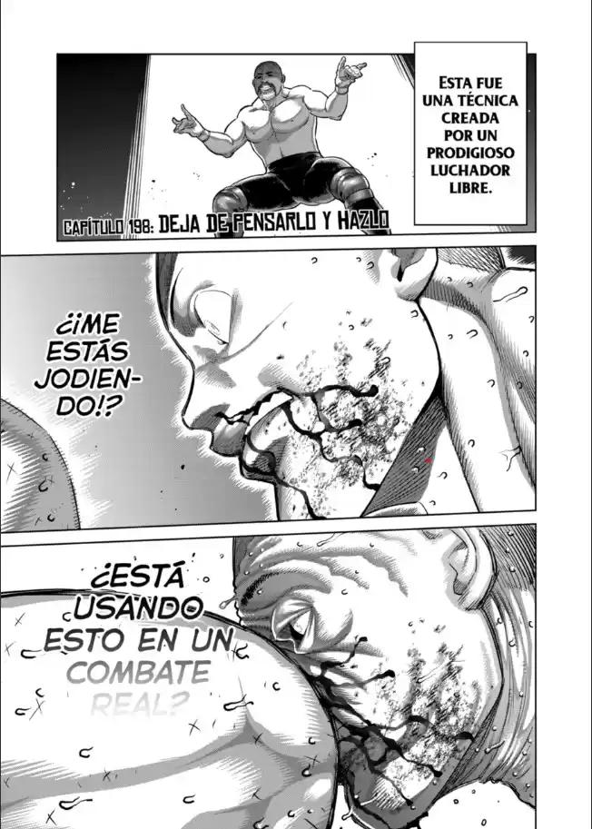 Kengan Omega Capitulo 198: Deja de pensarlo y hazlo página 1