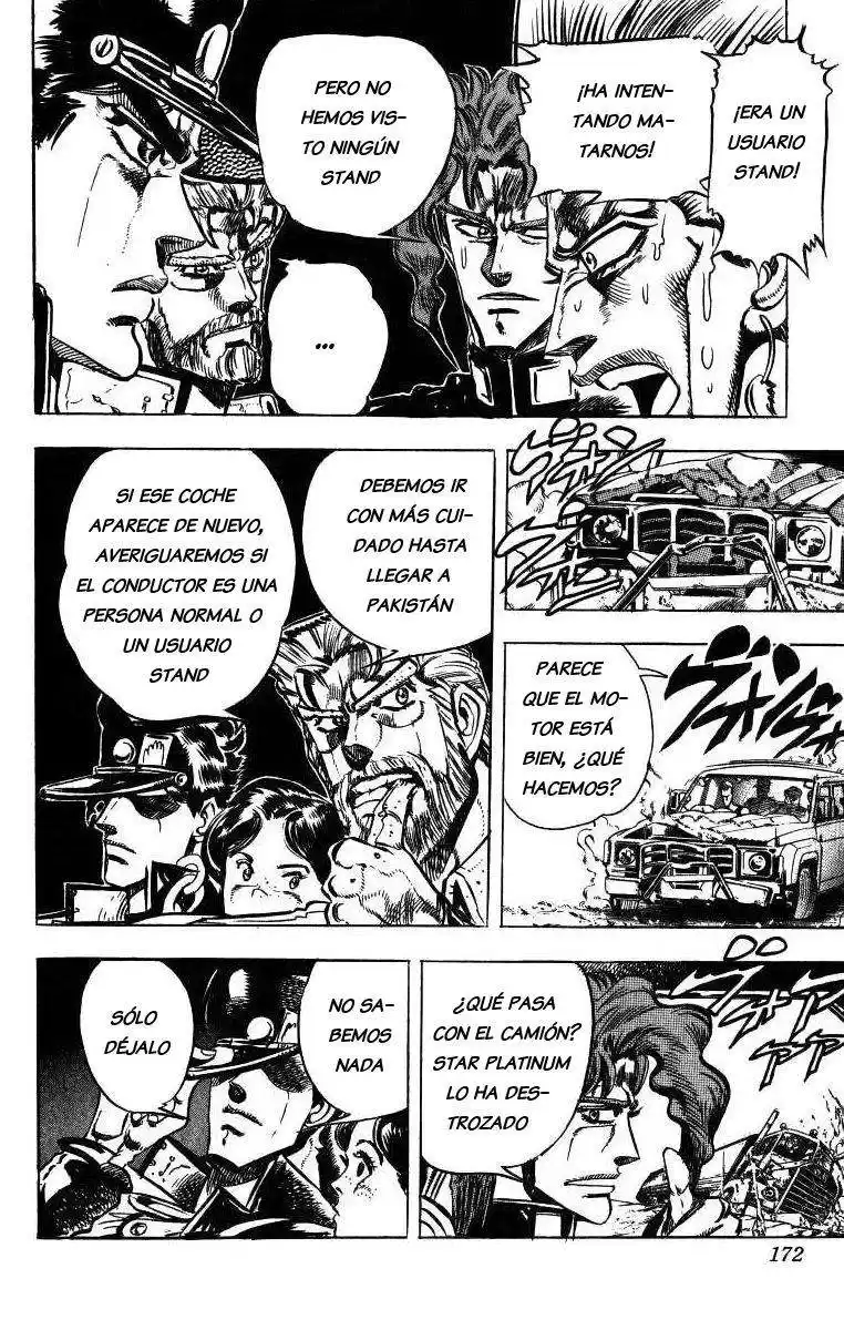 JoJo's Bizarre Adventure Parte 3: Stardust Crusaders Capitulo 38: Wheel of Fortune, Parte 2 página 3