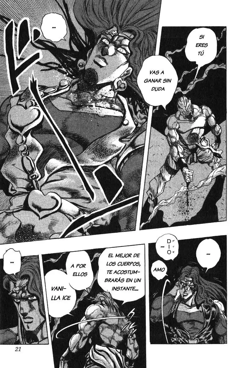 JoJo's Bizarre Adventure Parte 3: Stardust Crusaders Capitulo 125: El Miasma del Vacío, Vanilla Ice, Parte 1 página 14