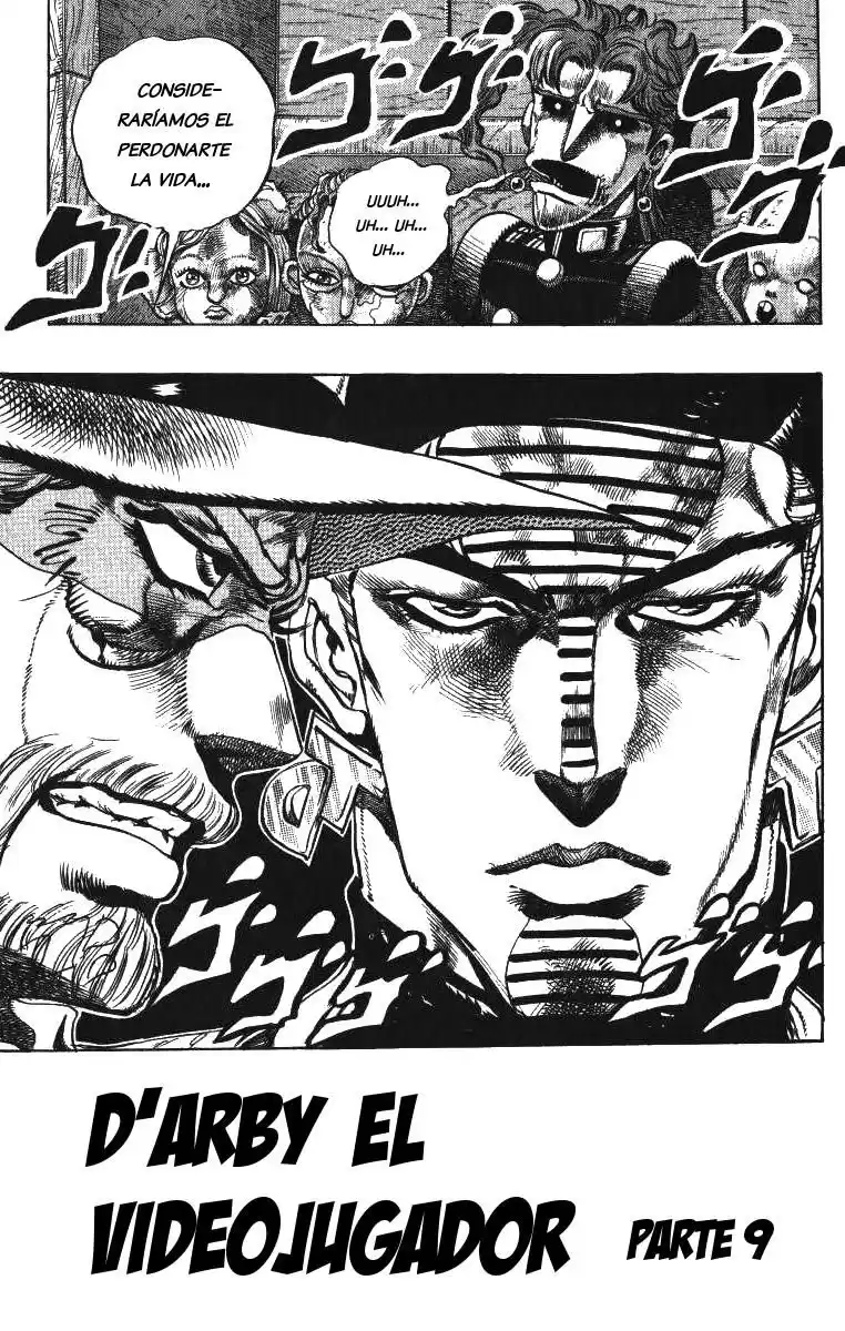 JoJo's Bizarre Adventure Parte 3: Stardust Crusaders Capitulo 122: D'Arby el Jugador, Parte 9 página 3