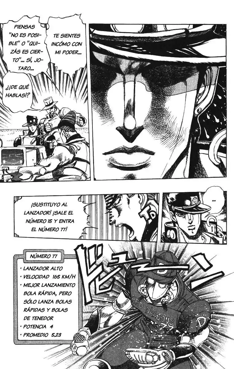 JoJo's Bizarre Adventure Parte 3: Stardust Crusaders Capitulo 122: D'Arby el Jugador, Parte 9 página 7