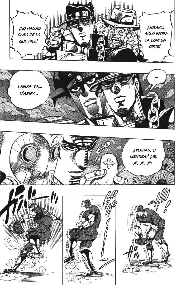 JoJo's Bizarre Adventure Parte 3: Stardust Crusaders Capitulo 122: D'Arby el Jugador, Parte 9 página 9