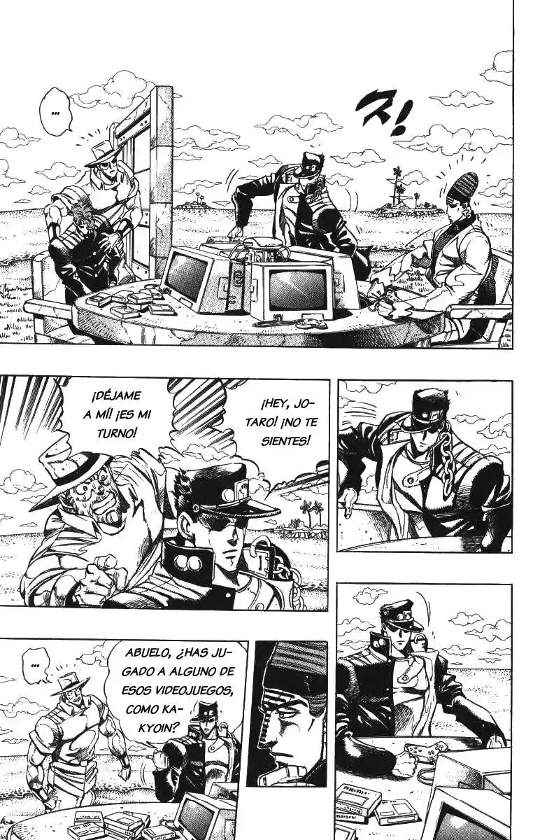 JoJo's Bizarre Adventure Parte 3: Stardust Crusaders Capitulo 120: D'Arby el Jugador, Parte 7 página 5