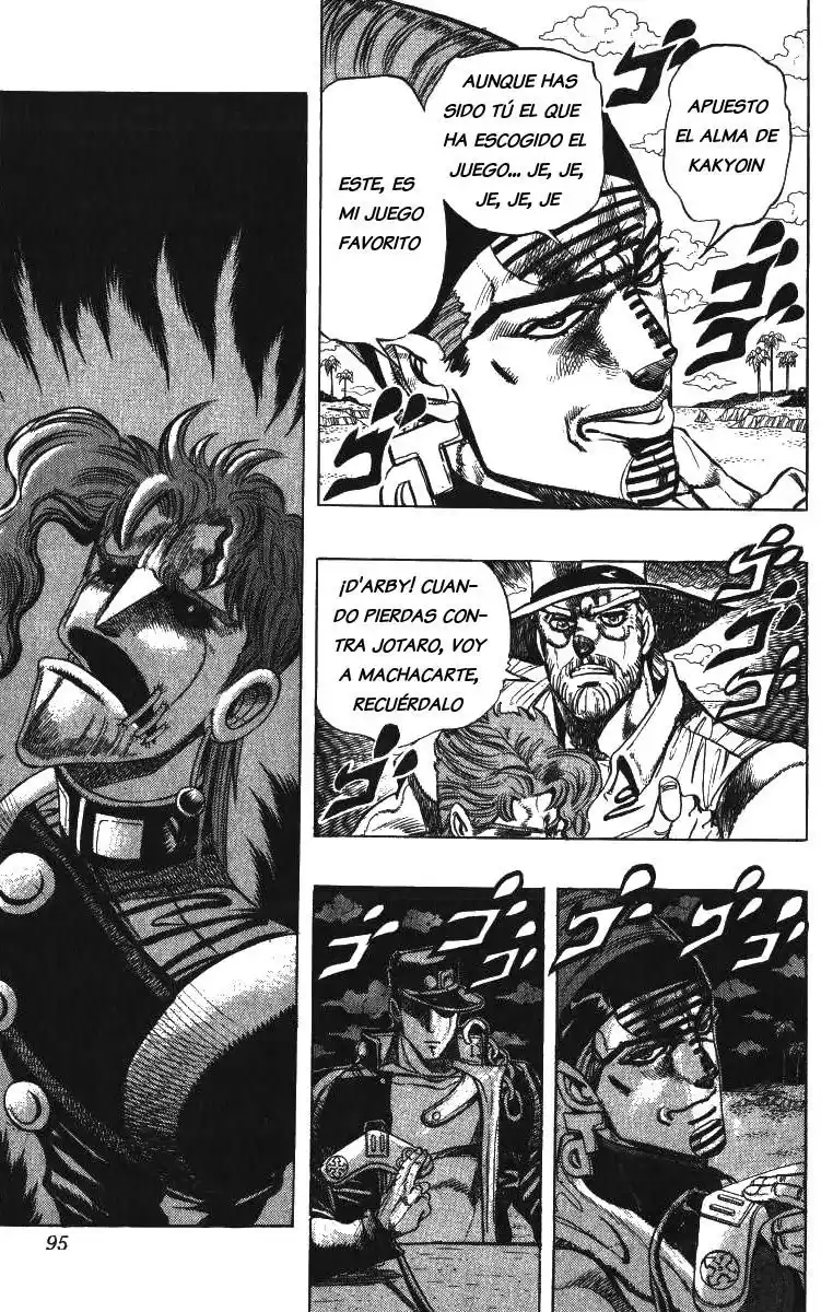 JoJo's Bizarre Adventure Parte 3: Stardust Crusaders Capitulo 120: D'Arby el Jugador, Parte 7 página 7