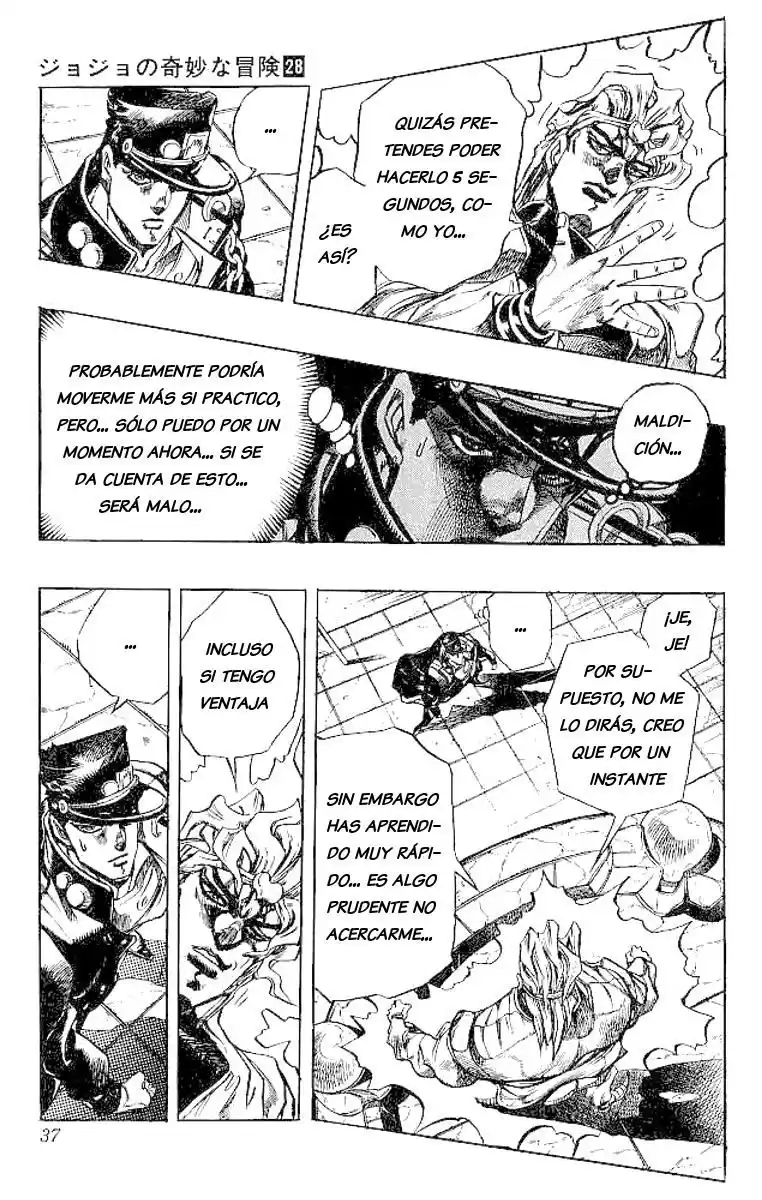 JoJo's Bizarre Adventure Parte 3: Stardust Crusaders Capitulo 145: El Mundo de DIO, Parte 12 página 10