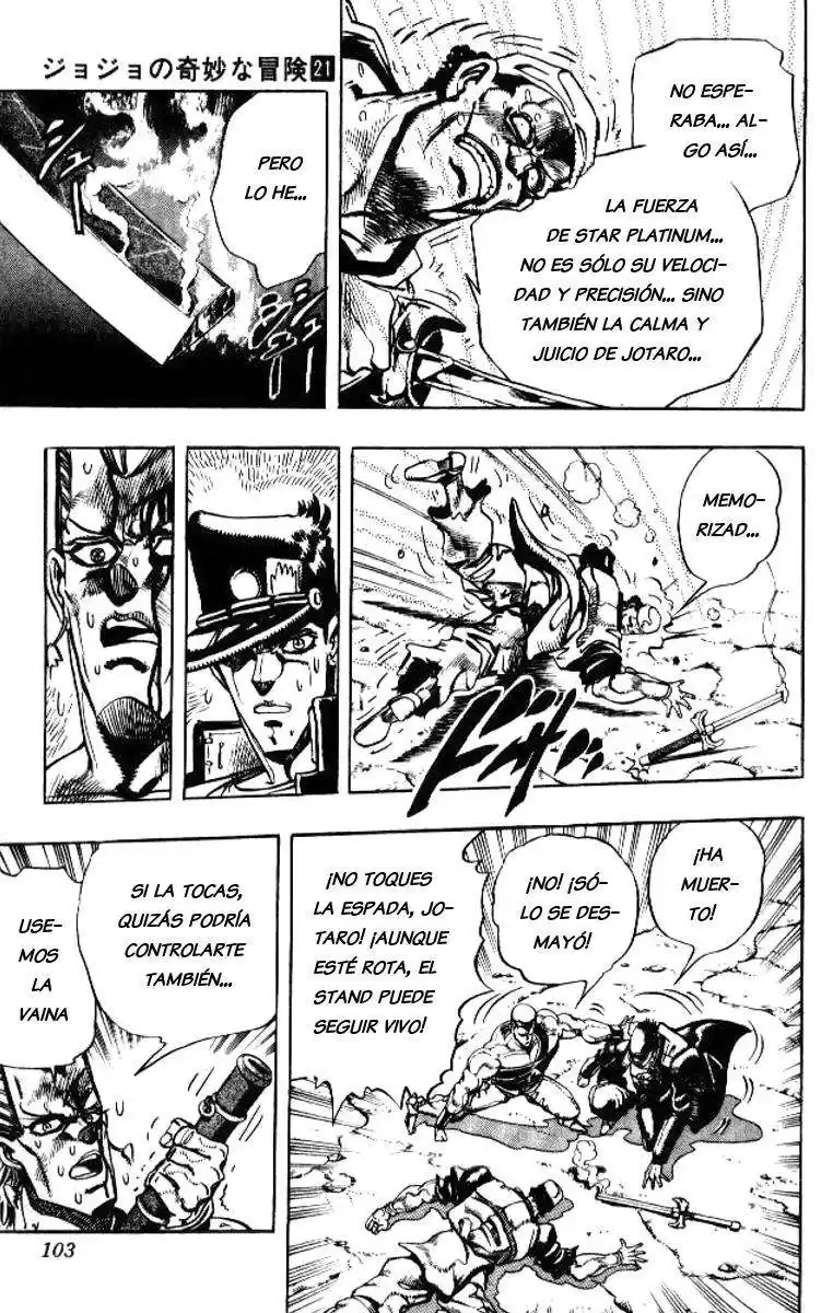 JoJo's Bizarre Adventure Parte 3: Stardust Crusaders Capitulo 83: Anubis, Parte 4 página 17