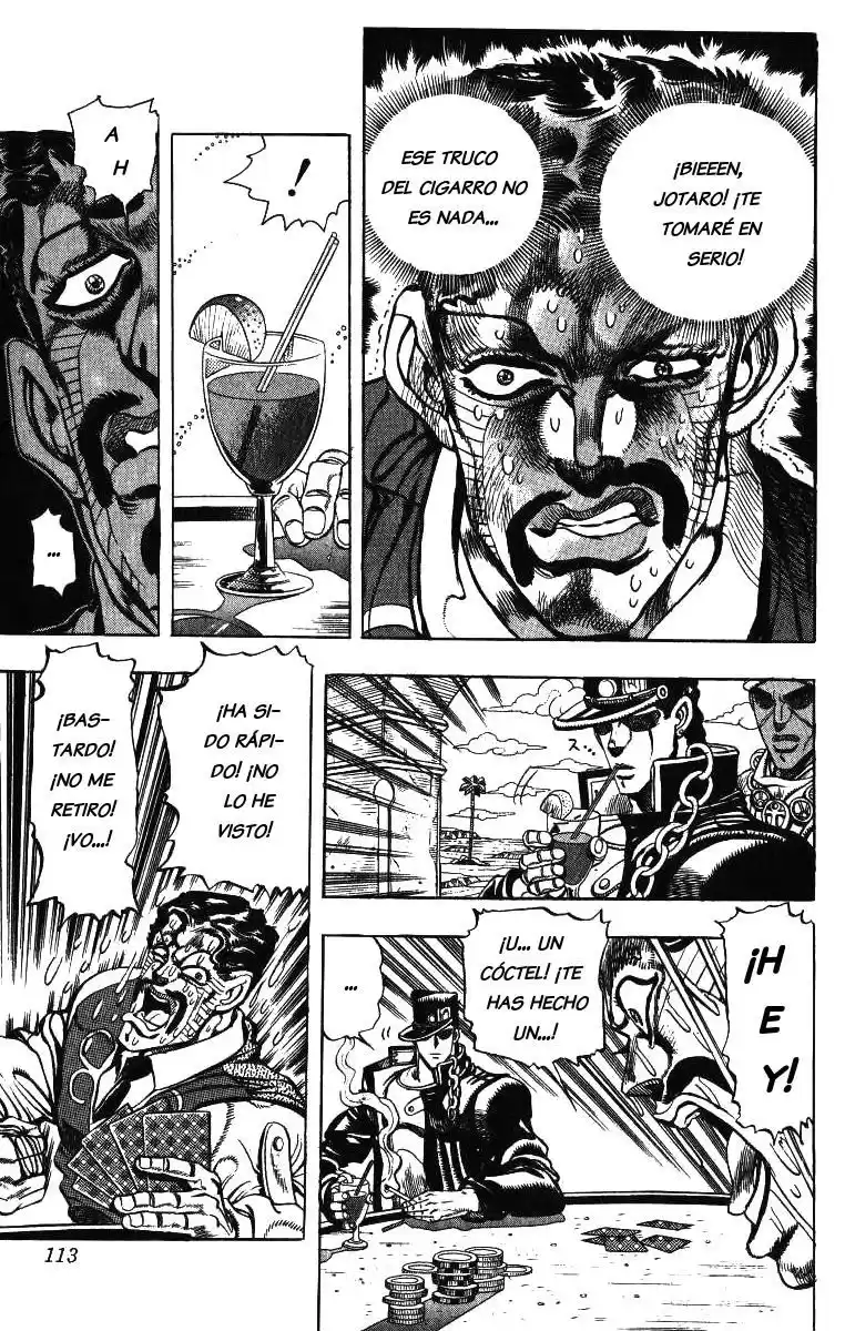 JoJo's Bizarre Adventure Parte 3: Stardust Crusaders Capitulo 103: D'Arby el Apostador, Parte 6 página 5