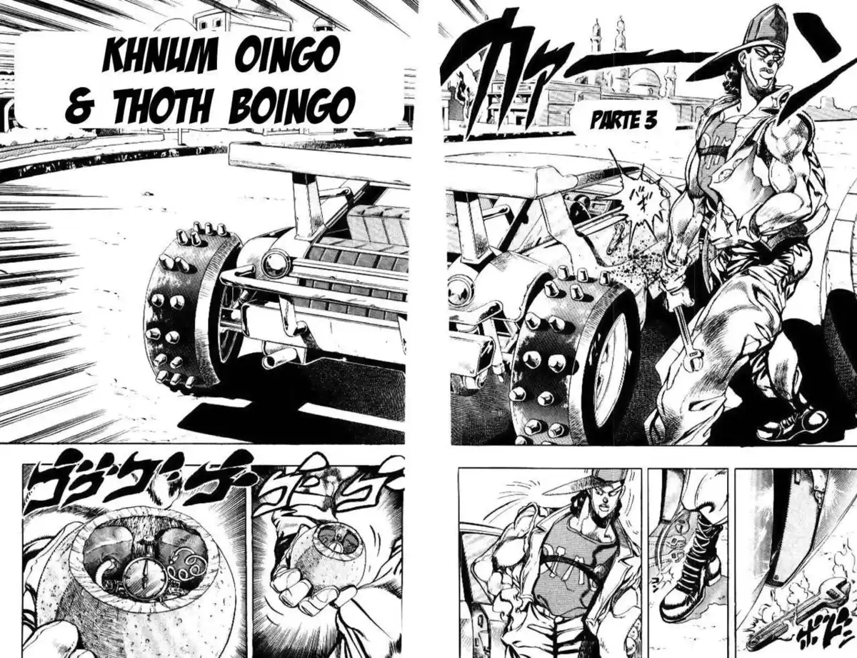 JoJo's Bizarre Adventure Parte 3: Stardust Crusaders Capitulo 78: "Khnum" Oingo y "Tohth" Boingo, Parte 3 página 1